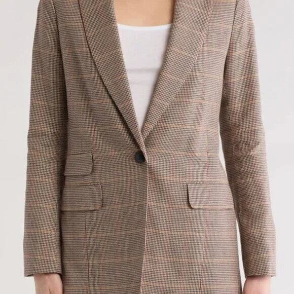 Rag & Bone Foster Plaid Blazer - 10 - Picture 4 of 7